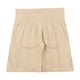 thumbnail image 3 of Gibobby Pantalones De Casuales Para Mujer Pantalones cortos de algodón para mujer, cintura alta elástica, plisados, con volantes, lindos, para la playa, informales, fluidos(Beige, S), 3 of 5