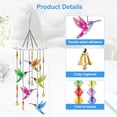 thumbnail image 3 of Diamond Painted Wind Chimes, EEEkit Hummingbird DIY Sun Catchers Hanging Ornaments for Beginners Adults Yard Garden, 3 of 6