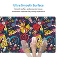 thumbnail image 4 of Naloa Rock Music Gaming Mouse Pad Large Mouse Mat Long Extended Desk Pad Non-Slip Rubber Mice Pads Stitched Edges Thin Pad (16x29.5 Inch), 4 of 8