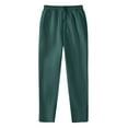thumbnail image 3 of zaveiop Womens Straight Leg Clearance Sale Sweatpants,Winter Fleece Lined Warm Lightweight Sweatpants Casual Elastic High Waist Trousers (Dark Green, S), 3 of 3