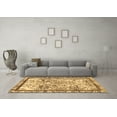 thumbnail image 3 of Ahgly Company Indoor Square Abstract Brown Modern Area Rugs, 6' Square, 3 of 4