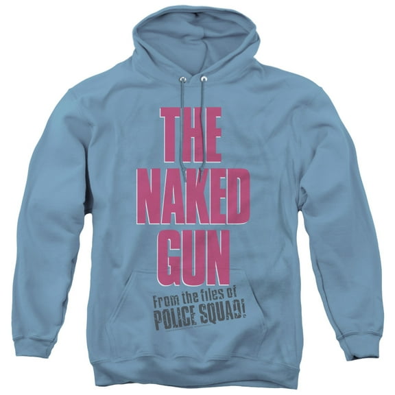 Naked Gun Logo Adult Pullover Hoodie Sweatshirt Carolina Blue