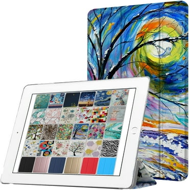 DuraSafe Cases For iPad Mini 5th Gen 2019 - 7.9 Slimline Series Lightweight Protective Cover with Dual Angle Stand & Clear PC Back Shell - Color Emblem