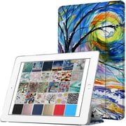 DuraSafe Cases For iPad PRO 12.9 - 2 Gen Slimline Series Lightweight Protective Cover with Dual Angle Stand & Clear PC Back Shell - Color Emblem
