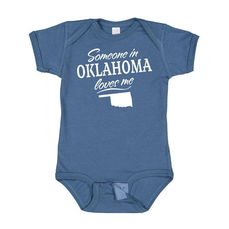 

Inktastic Someone in Oklahoma Loves Me Gift Baby Boy or Baby Girl Bodysuit