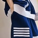 thumbnail image 5 of Guardurnaity Traje de algodón a rayas para niños, cremallera colorida, manga larga, verano, suelto, viaje, fotografía, Jersey, ropa corta conjuntos de ropa 120CM, 5 of 6
