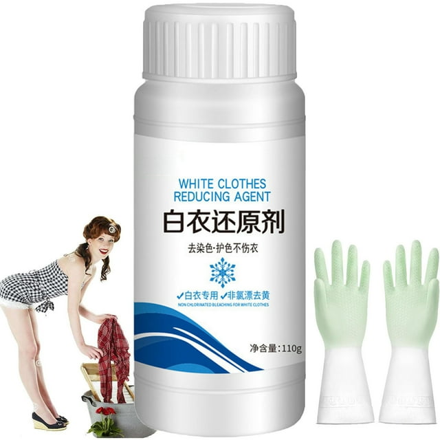 Xihbxyly Detergente para Ropa Blanca, Quitamanchas, Extractos Naturales de Plantas, Frescura Duradera, Apto para Camisas, Vestidos, Ropa de Cama, Uso Doméstico, Envase de 1 Kg