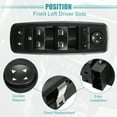 thumbnail image 6 of Unique Bargains Car Front Left Driver Side Master Power Window Switch for Chrysler 300 2011-2015 68139805AD, 6 of 7