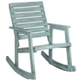 thumbnail image 2 of SAFAVIEH Alexei Solid Acacia Indoor/Outdoor Patio Rocking Chair, Beach House Blue, 2 of 6