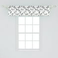 thumbnail image 2 of Ambesonne Animal Print Window Valance, Various Breeds Cattle, 54" X 12", Black and White, 2 of 3