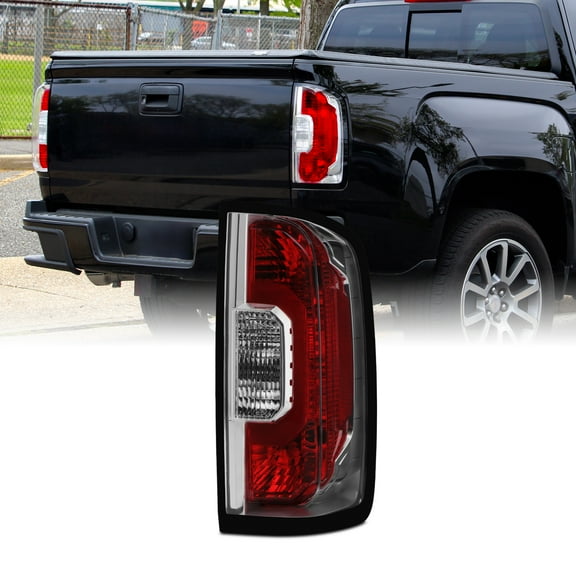 AKKON - Fits 2015-2022 GMC Canyon Chrome Red Tail Light Brake Lamp Passenger Right Side Replacement 15-22