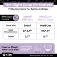 thumbnail image 4 of Kit de cono de recuperación para gatos Kedi Cats Solutions, negro, pequeño, 4 of 9