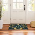 thumbnail image 3 of Yayeee Doormat for Inside 20"x32" Absorbent Low-Profile Washable Non-Slip Rubber Backed Entryway Rug, Green Celestial Serpent, 3 of 8