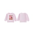 thumbnail image 2 of Gupgi Chandail en Molleton Fille Tout-Petit Saint-Valentin Lettre Donut Cœur Imprimé Manches Longues Col Rond Pull, 2 of 9