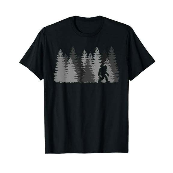 Bigfoot in the Forest T-Shirt Sasquatch Yeti Shirt