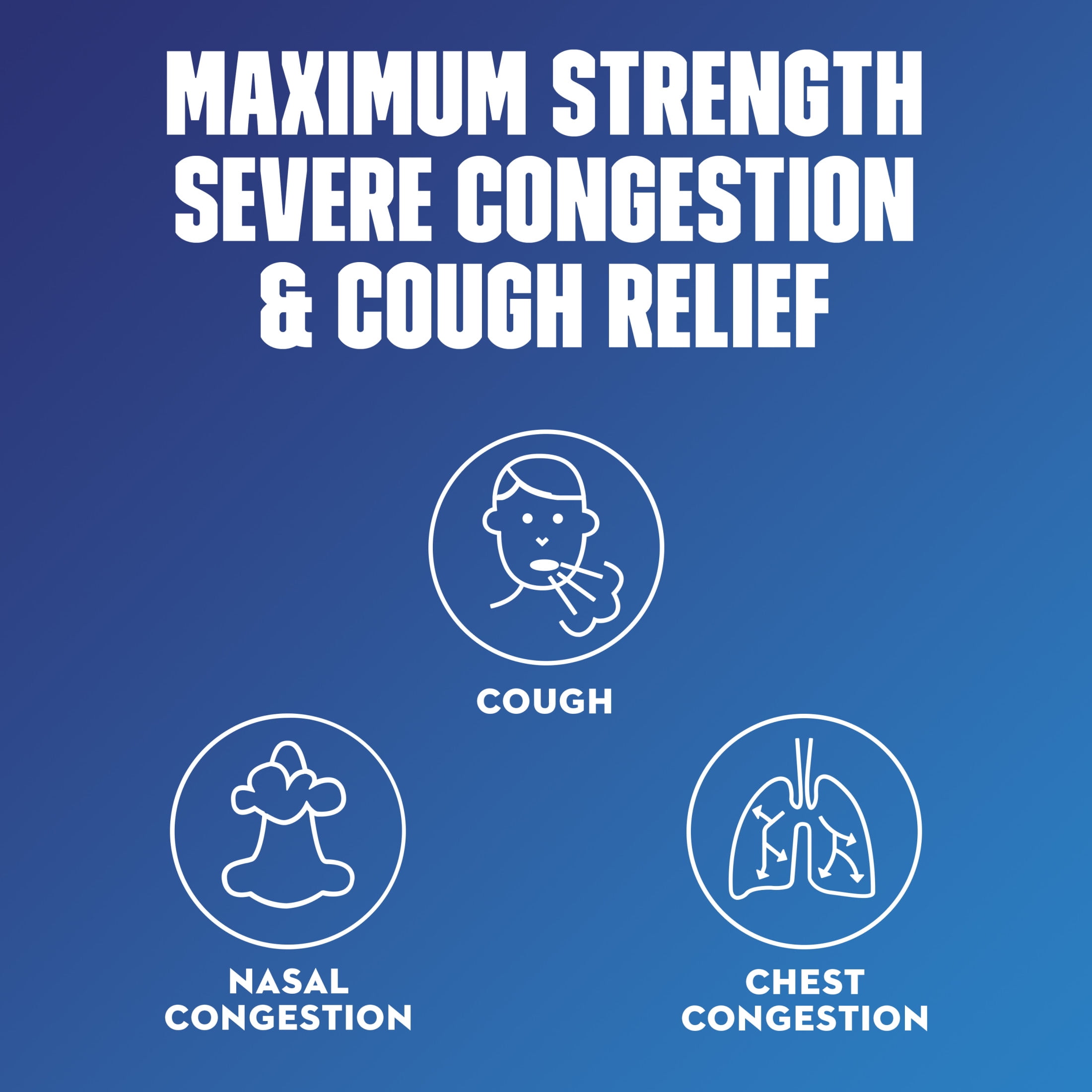 Mucinex Fast-Max Severe Congestion & Cough Medicine, OTC Sinus/Nasal Decongestant, Expectorant, 6 fl oz