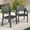Gray, variant on Wingyz Outdoor Patio Dining Chairs Set of 4 Armchair for Lawn Garden Backyard, Wood Color