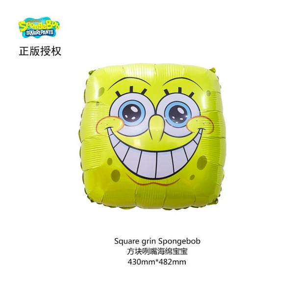 Globos De Dibujos Animados Grandes De Bob Esponja De Papel De Aluminio Para Niños Suministros De Fiesta De Cumpleaños Decoración De Ducha De Bebé