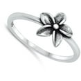 thumbnail image 4 of Plumeria Flower Birth Love Ring .925 Sterling Silver Band Jewelry Female Male Unisex Size 9, 4 of 4