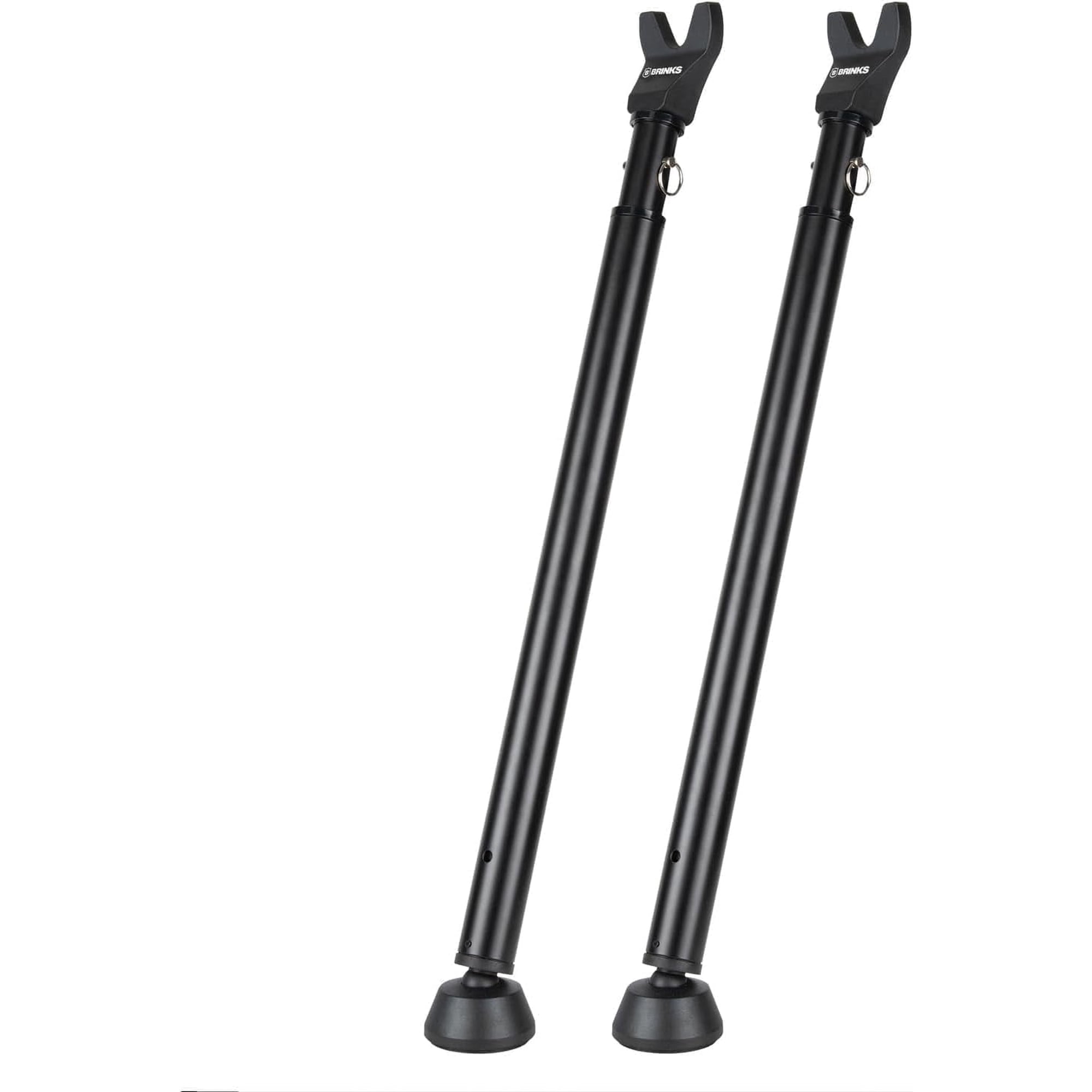 Brinks Heavy Duty Adjustable Door Security Bar, Black, 2 Pack