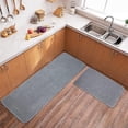 thumbnail image 1 of Shaggy Runner Rug and Mat, Non-Slip Absorbent Kitchen Rug Runner Mat Doormat Set, 1 of 8