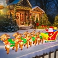 thumbnail image 1 of MagParty inflable navideño de 12 pies con reno de Papá Noel, 1 of 7