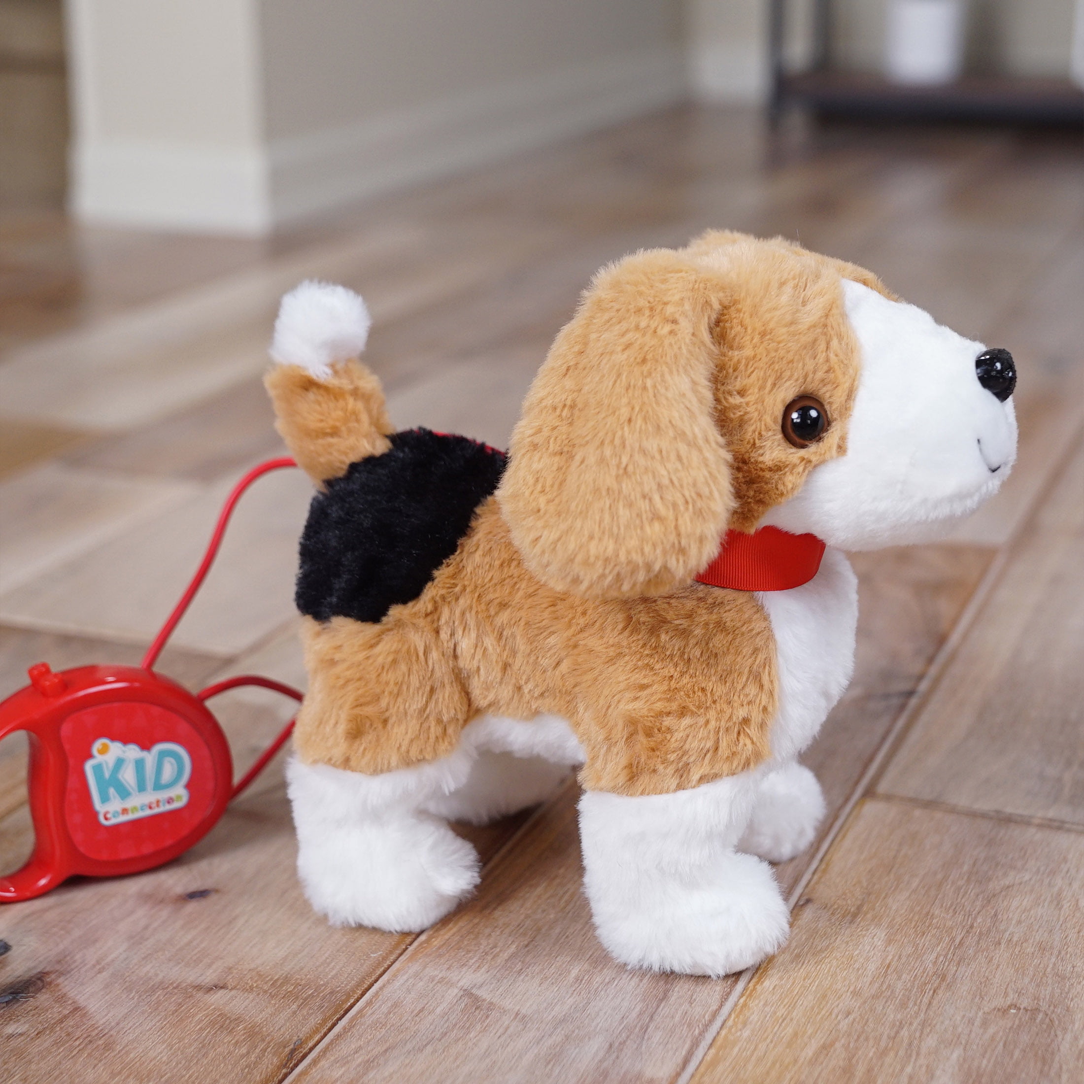 LARGE BROWN BEAGAL REMOTE CONTROL WALKING DOG WITH SOUND battery operated toy 
