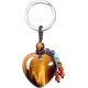 thumbnail image 1 of Llavero de cristal con piedra de corazón, colgante con flecos de piedras preciosas de 7 chakras, joyería elegante, 1 of 5