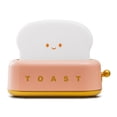 thumbnail image 1 of Luz pequeña recargable con pan tostado sonriente Linda forma de tostadora Decoración de la habitación Luz nocturna MFZFUKR BST3012569-2, 1 of 7