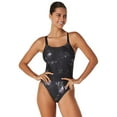 thumbnail image 1 of Speedo Printed Volt Back 1Pc Women's Color: Sea Ya- Anthracite, Size: 6/32, 1 of 1