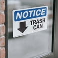 thumbnail image 4 of (2 Pack) Trash Can [Down Arrow] Sign, 4 of 7