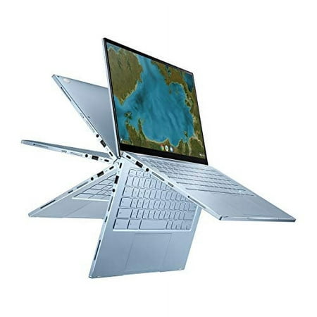 Restored ASUS Chromebook Flip C433 2 in 1 Laptop, 14" Touchscreen FHD NanoEdge Display, Intel Core m3-8100Y Processor, 8GB RAM, 64GB eMMC Storage, Backlit Keyboard, Silver, Chrome OS, C433TA-AS384T (Refurbished)