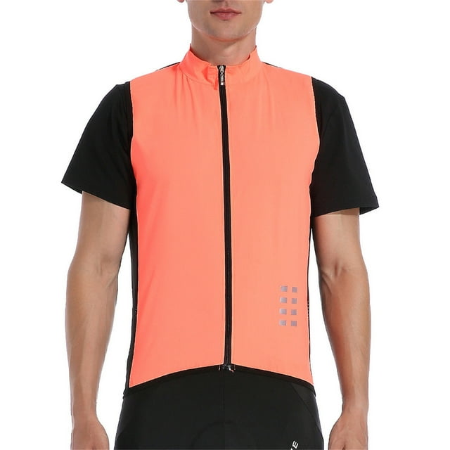 Vêtements de Cyclisme Gilet Léger pour Homme – Veste Sans Manches Coupe-Vent pour Voyage Randonnée Course