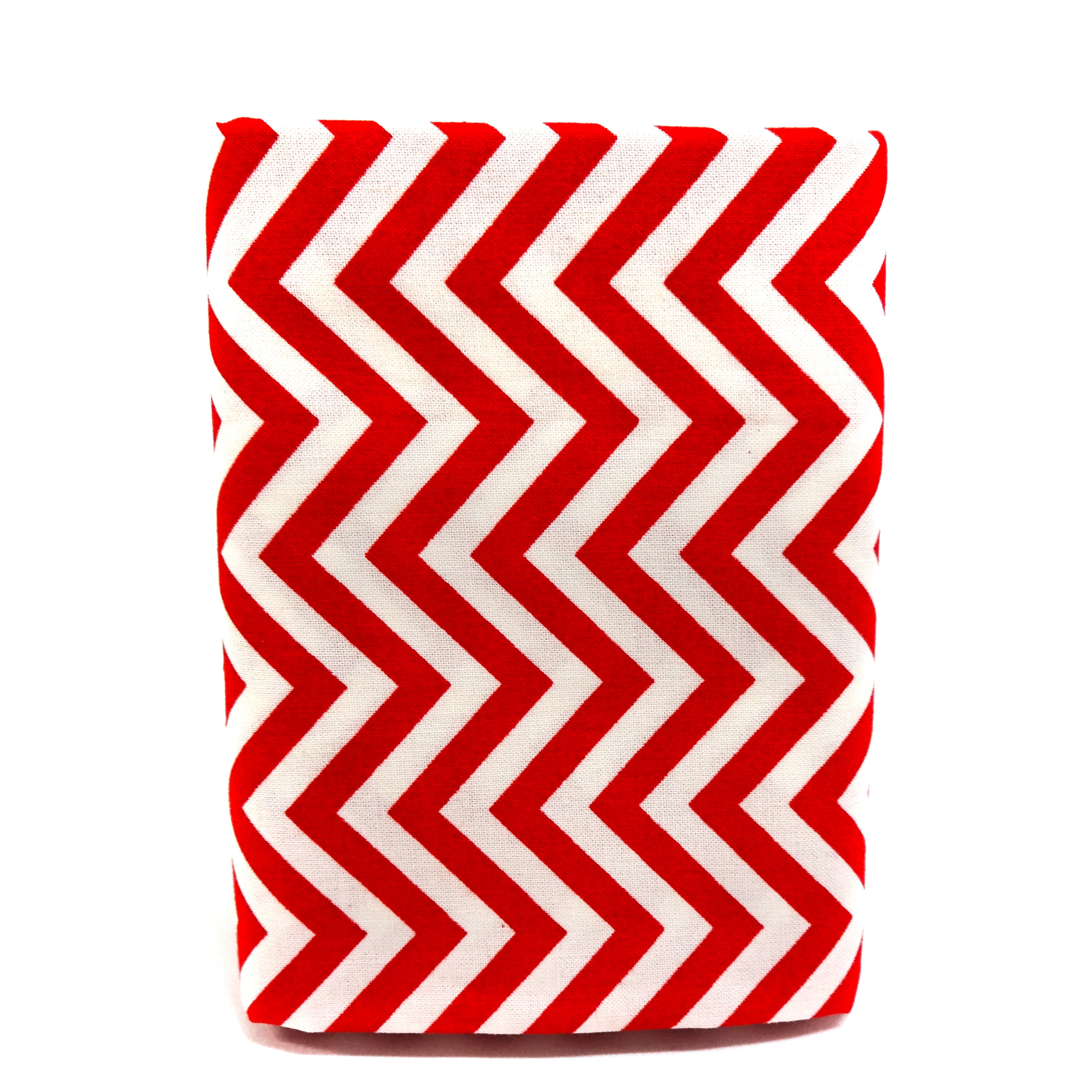 Shason Textile 45" x 1 yd 100% Cotton Zigzag Apparel Fabric, Red and White