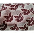 thumbnail image 4 of oneOone Silk Tabby Maroon Fabric Leaves & Floral Block Craft Projects Decor Fabric Printed By The Yard 42 Inch Wide, 4 of 4