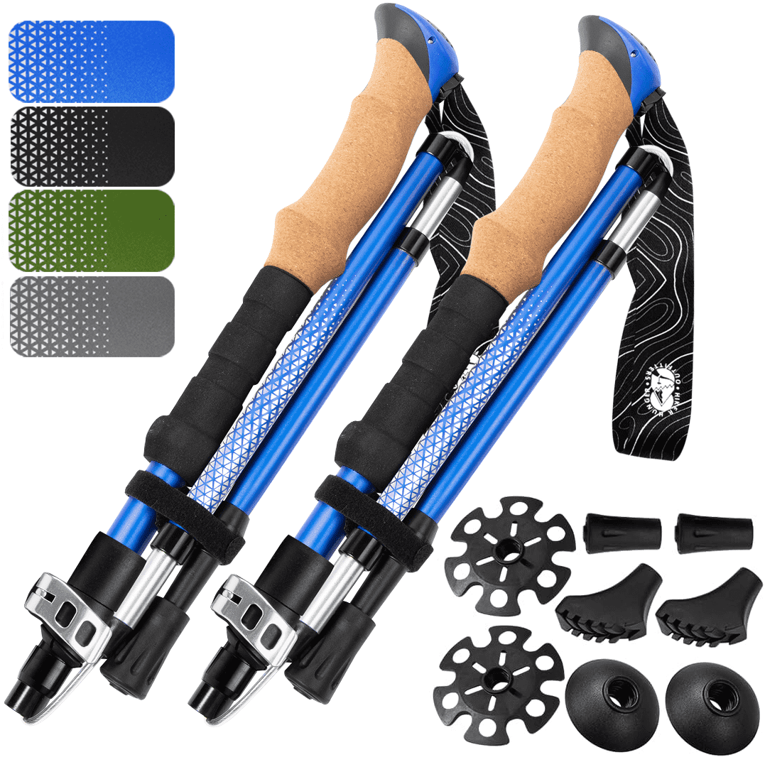 Cascade Mountain Tech Carbon Fiber Quick Lock EVA Grip Trekking