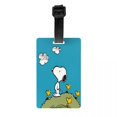 thumbnail image 1 of Custom Cute Cartoon Snoopy Luggage Tag Custom Baggage Tags Privacy Cover ID Label, 1 of 1