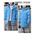 thumbnail image 6 of FEOYA Children's Winter Coat Girls Warm Coat Kids Hooded Jacket Heavy Coat Boys Long Jacket Thick Casual Outerwear for 11-12 Years, 6 of 7