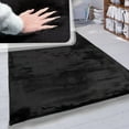 thumbnail image 5 of Paco Home Soft Shag Rug with Luxurious Touch in Black - 6'7" x 9'6" (6'x9'), 5 of 6