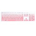 thumbnail image 1 of Keyboard Protector for KB216 Wired Keyboard Compatible Ultra Thin Waterproof Pink Silicone Cover Fits US Layout, 1 of 5