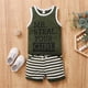 thumbnail image 5 of Jumpingount Yinyinxull - Conjuntos de 2 piezas sin mangas para bebés y niños pequeños, camisetas sin mangas de verano, pantalones cortos, conjuntos de ropa Verde 90cm, 5 of 6