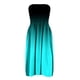 thumbnail image 4 of ICHUANYI Clearance Women's Summer Boho Style Gradient Dress Sleeveless One-Shoulder Dress(Blue, L) ICHUANYI WER2023080913459, 4 of 4