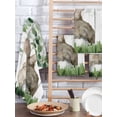 thumbnail image 2 of Easter Kitchen Dish Towels for Drying Dishes Set of 3, Country Rabbit Botanical Leaves Wooden Grain Waffle Weave Microfiber Hand Tea Bathroom Towels Quick Dry & Absorbent Towel 15.7x23.6, 2 of 7