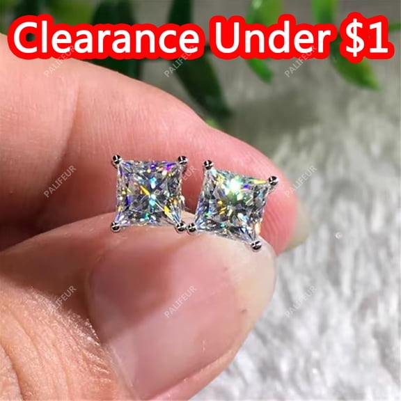 Stud Earrings for Women Cubic Zirconia Stainless Steel Hypoallergenic 1 Pairs Stud Earrings Set Non Tarnish Gift Jewelry by PALIFEUR