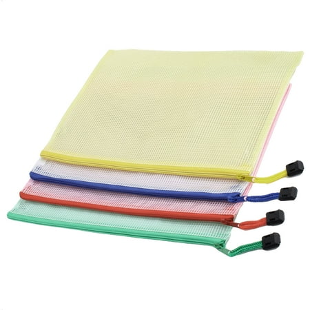 Unique Bargains School Office Waterproof Document File Folder Holder Bag Assorted Color