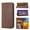 Brown, variant on ELEHOLD for Samsung Galaxy S22 Ultra Flip Wallet Case Card Slots Card Holders Kickstand Magnetic Lanyard Shockproof Anti-Scratch Case For S22 Ultra,Blue