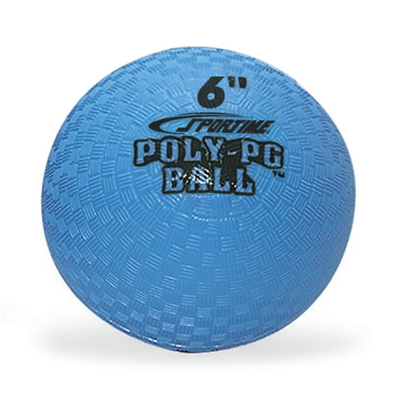 Sportime Poly PG Ball, 6 Inches, Each, Blue