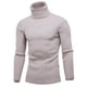 thumbnail image 5 of Suéter de cuello alto de moda con base de tiras verticales Suéter de cuello alto informal popular Suéter de gran tamaño para correr para hombres Cantidad, 5 of 5