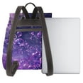 thumbnail image 3 of Fotbe Purple Bubble Abstract Art Mochila Bolso con Estampado para Mujer, Mochila Antirrobo de Nylon Impermeable, Bolsa Ligera de Hombro, 3 of 4