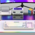 thumbnail image 1 of Teclado mecánico con cable de 98 teclas KM800 Teclado colorido para deportes electrónicos (F), 1 of 7
